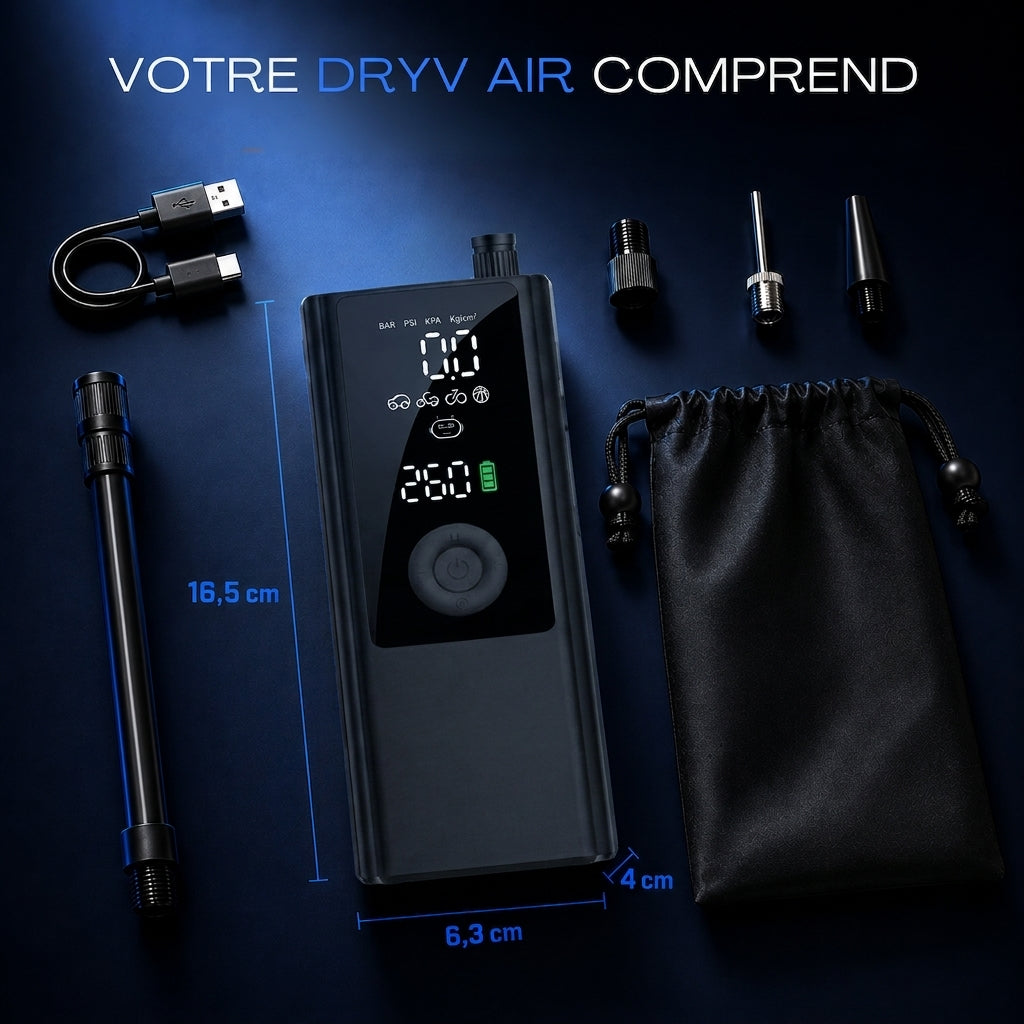 Dryv Air - Compresseur d’air portable