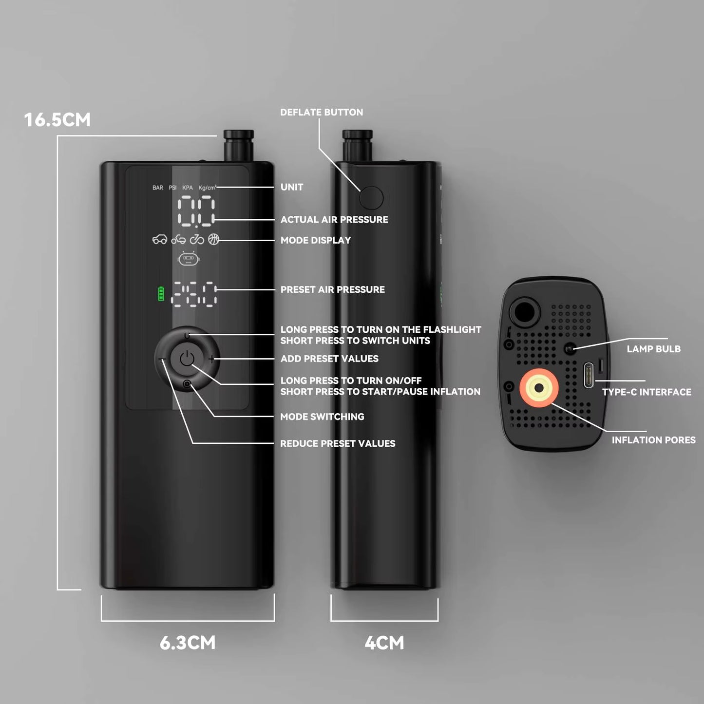 Dryv Air - Compresseur d’air portable
